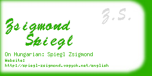 zsigmond spiegl business card